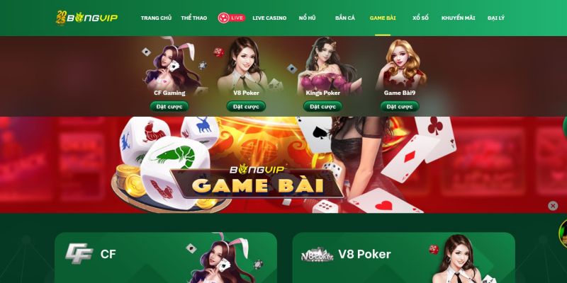 Game Bài Bongvip – Sảnh Game Đổi Thưởng Đỉnh Cao 2025